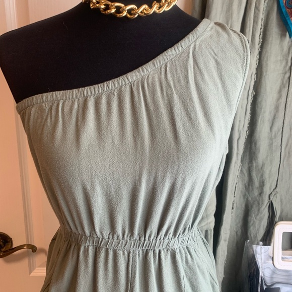 American Eagle One-Shoulder Jumpsuit linen - Picture 5 of 10